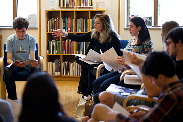 Jorie Graham in class